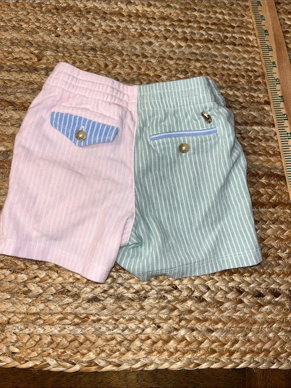 Ralph Lauren Pastel Colorblock Stripe baby boy  Shorts -9m